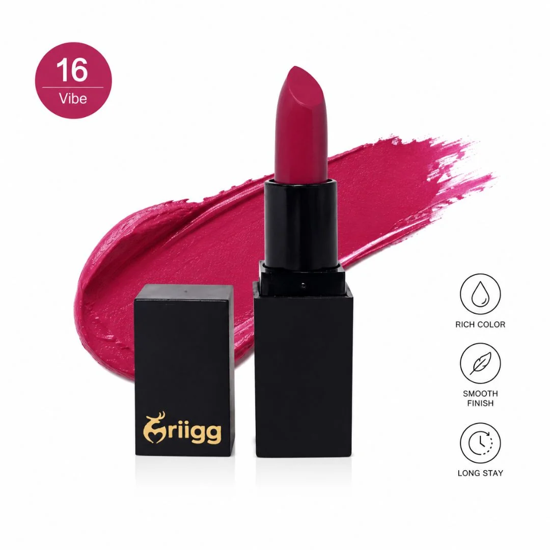 Mriigg Hydrating Lipstick Shade 12 Cancer | Soft Matte Lipstick with Rich Color Payoff