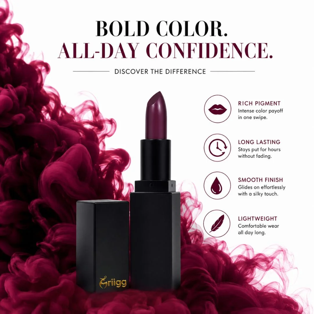 Mriigg Rich Pigment Matte Lipstick Shade 23 Nut  | Long Lasting Matte Finish