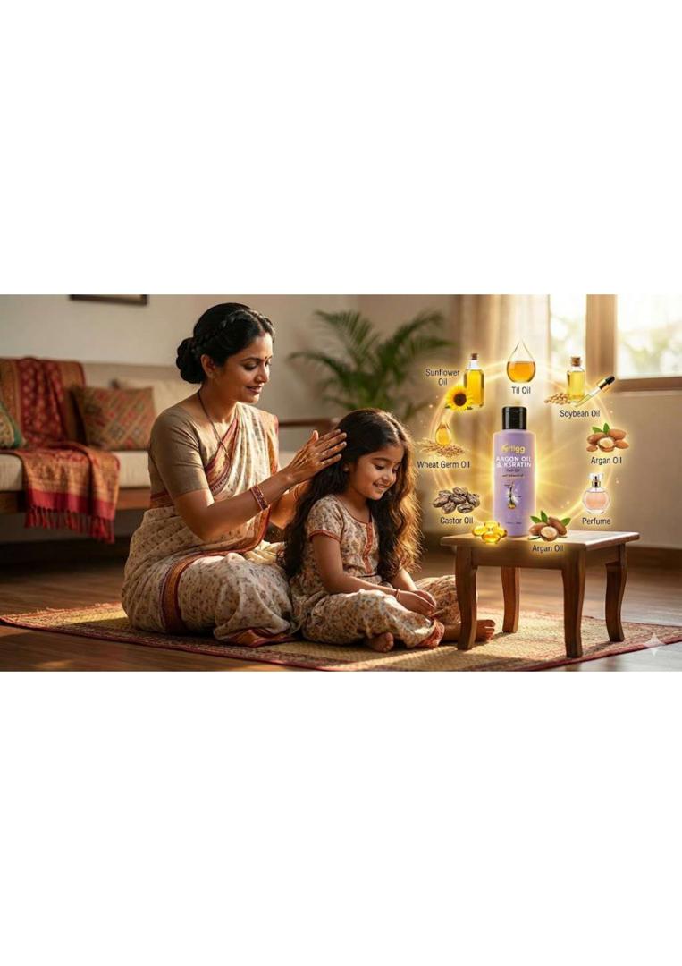 MRIIGG Argan Oil & Keratin Hair Oil 100ml