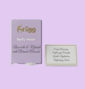 MRIIGG Body Soap with Kojic Acid, Papaya & Goat Milk 75*2pcs