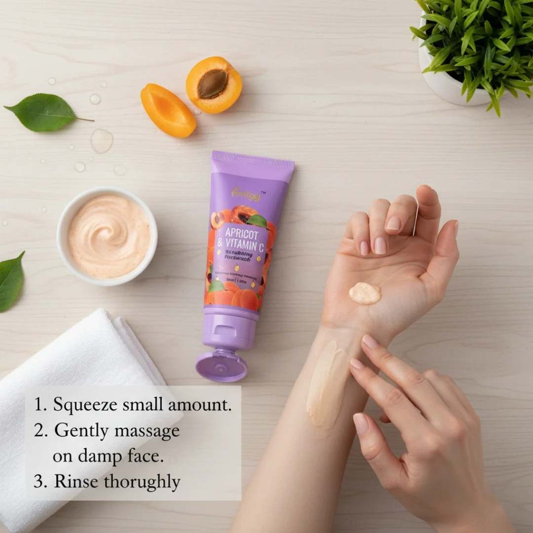 MRIIGG Scrubbing Facewash with Vitamin C & Apricot 50ml