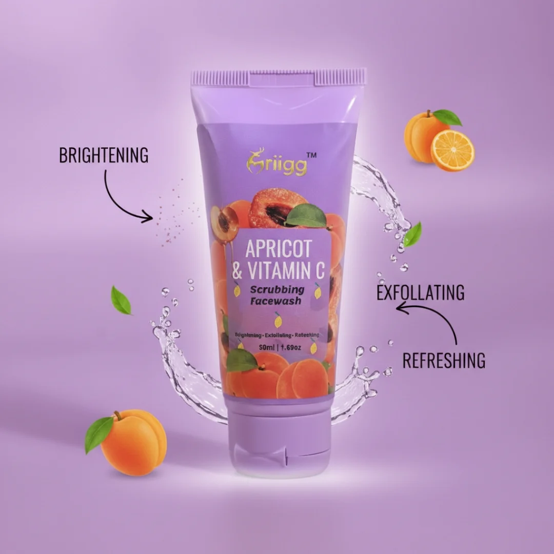 MRIIGG Scrubbing Facewash with Vitamin C & Apricot 50ml