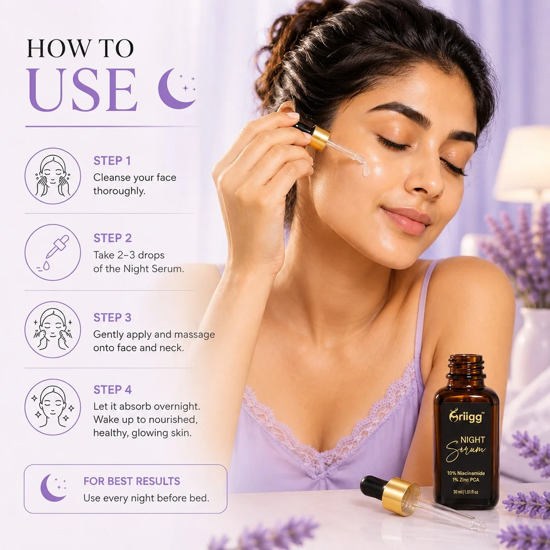 MRIIGG Hydrating & Repair Night Serum with Niacinamide & Hyaluronic Acid 30 ml