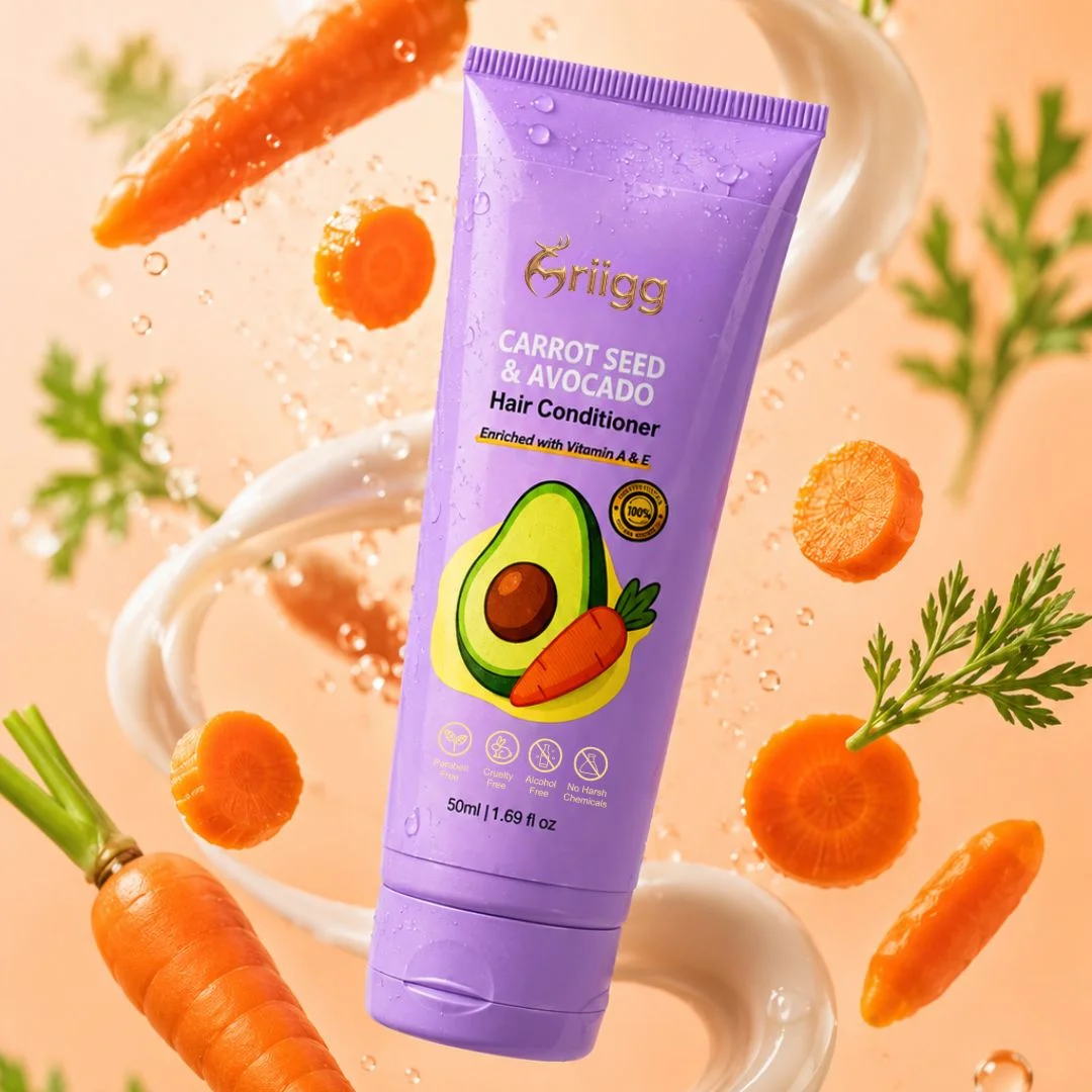 MRIIGG Carrot Seed & Avocado Oil Hair Conditioner with Vitamin A + E 50ml