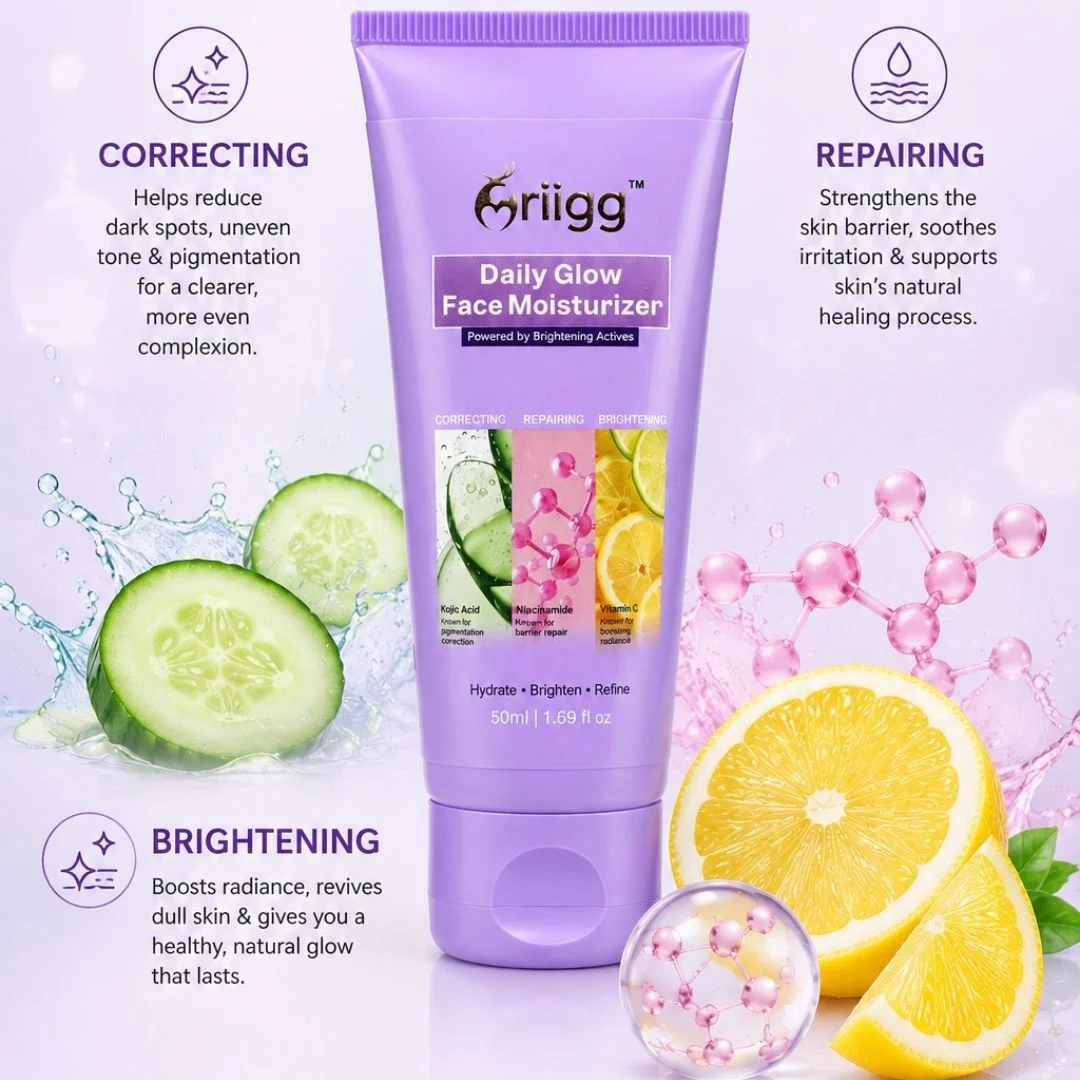 MRIIGG Face Moisturizer with Vitamin C, Niacinamide & Kojic Acid 50 gm