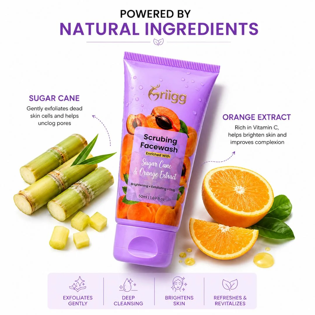 MRIIGG Scrubbing Facewash with Vitamin C & Apricot 50ml
