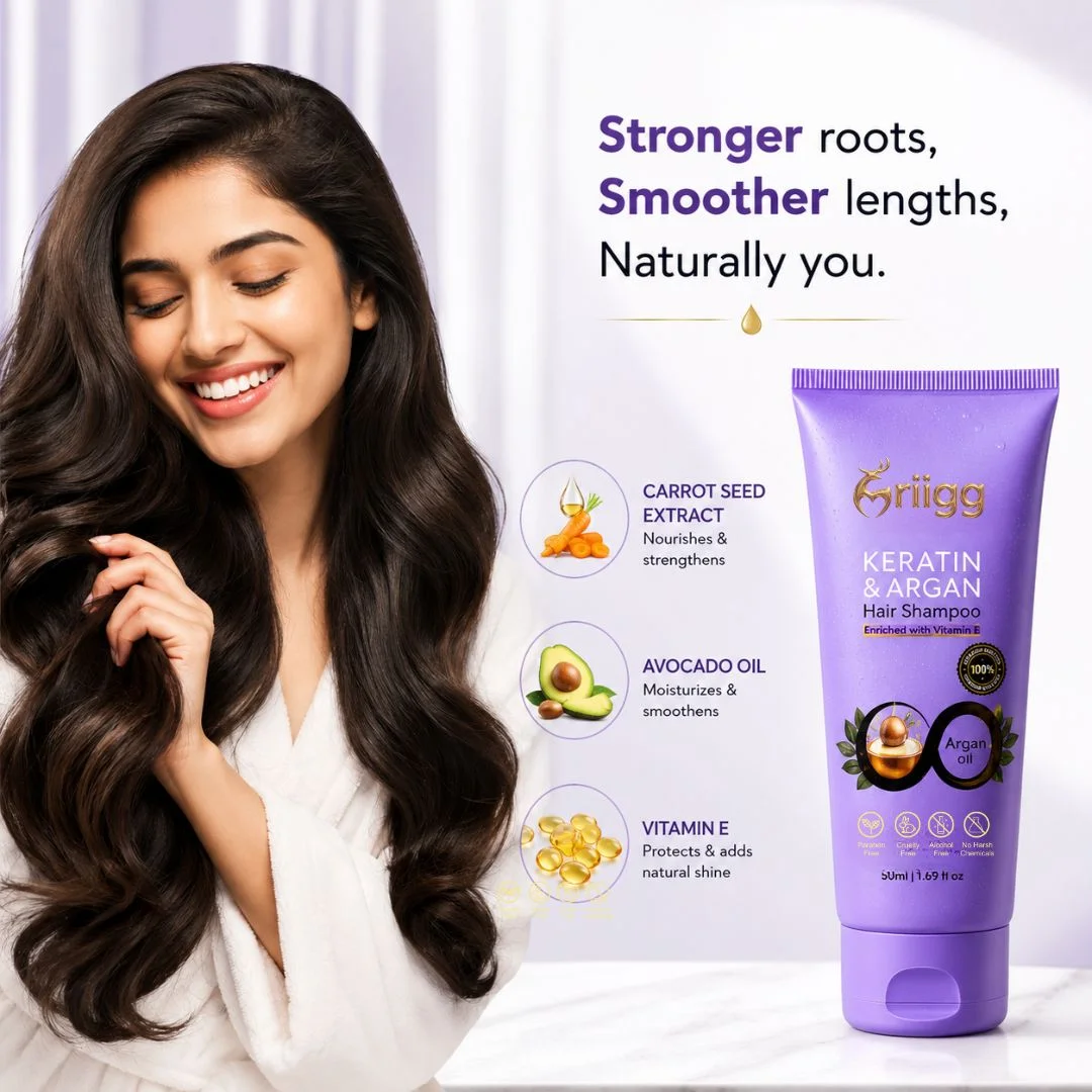 MRIIGG Argan Oil & Keratin Hair Shampoo 50ml