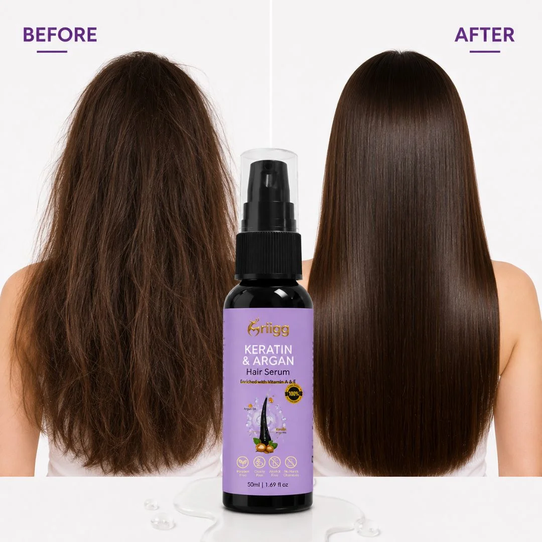 MRIIGG Argan Oil & Keratin  Hair Serum 50ml