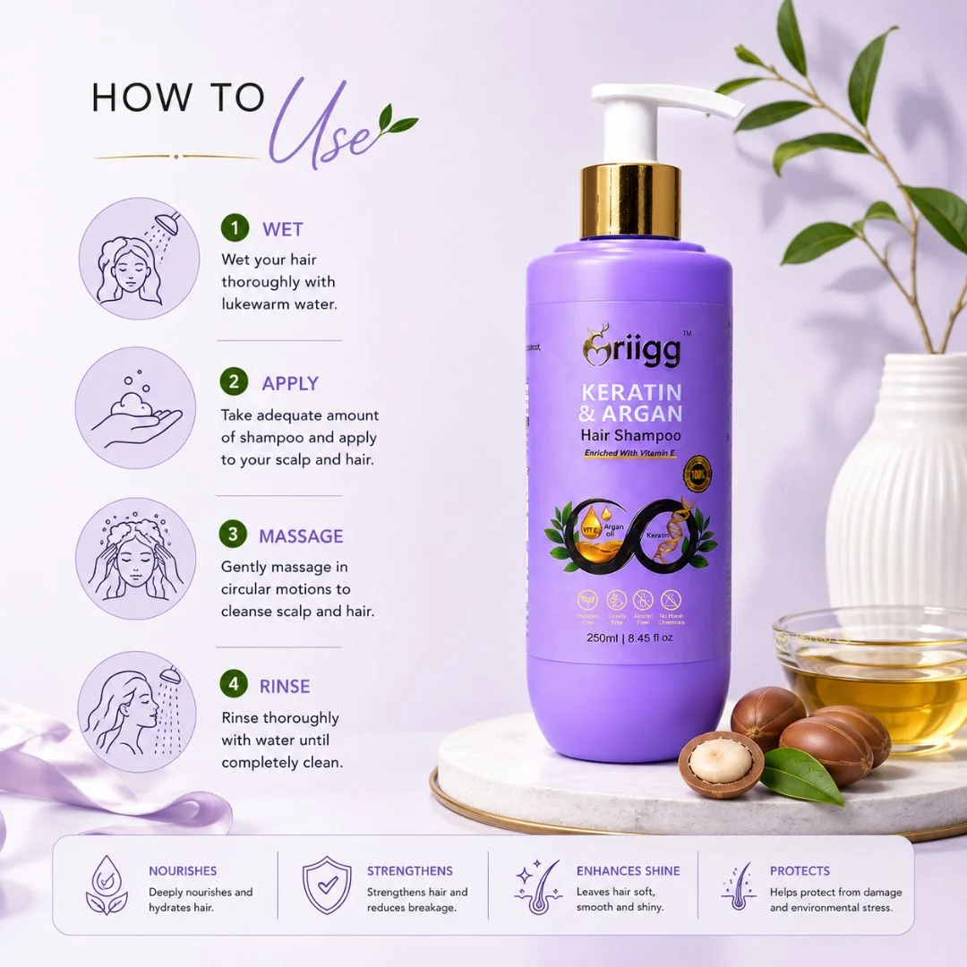 MRIIGG Argan Oil & Keratin Hair Shampoo 250ml