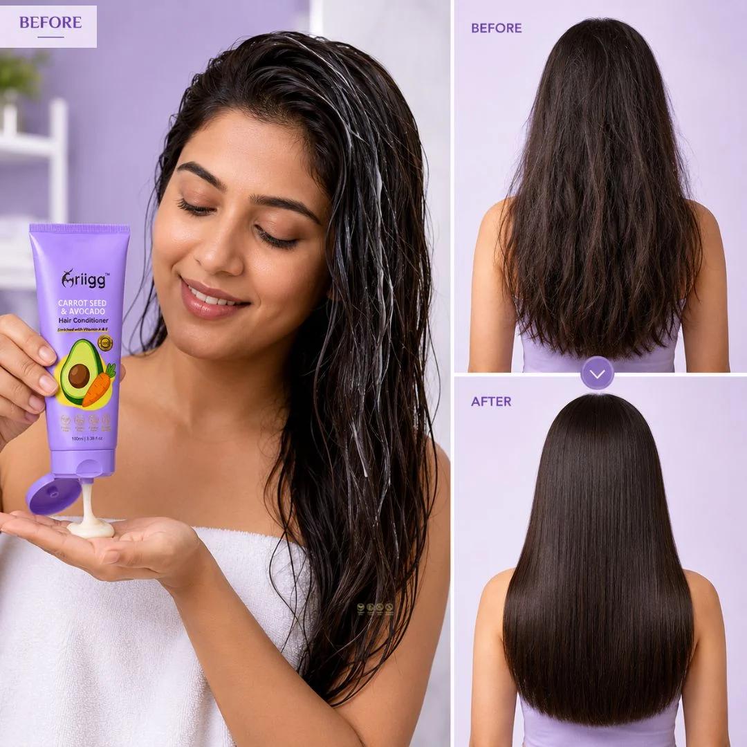 MRIIGG Carrot Seed & Avocado Oil Hair Conditioner with Vitamin A + E 100ml