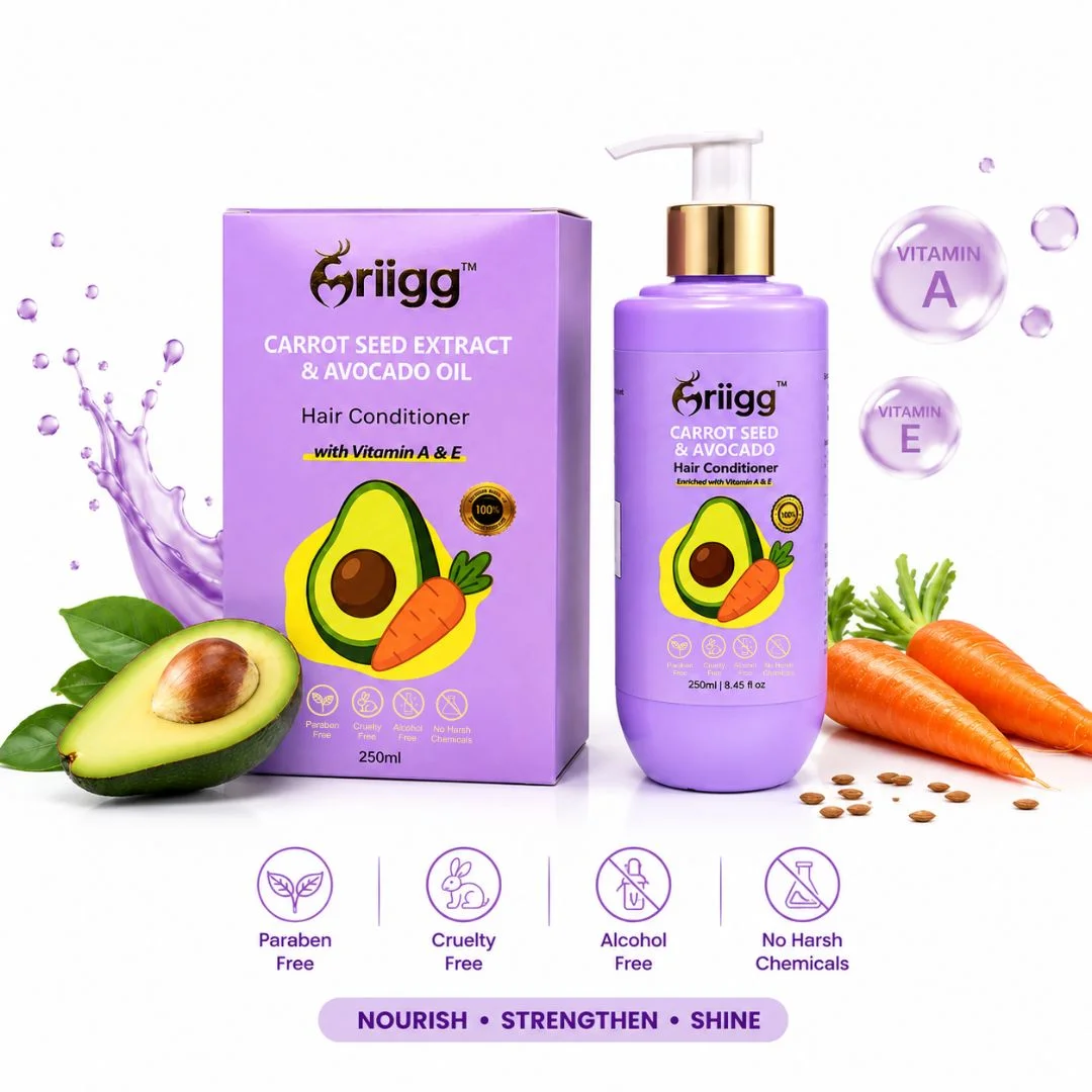 MRIIGG Carrot Seed & Avocado Oil Hair Conditioner with Vitamin A + E 250ml