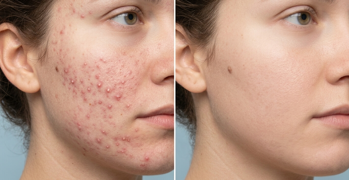 before and after serum use